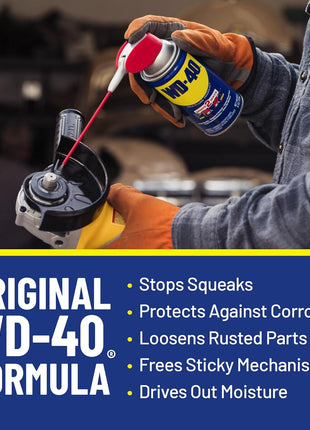 WD-40 Original Formula, Multi-Use Product with Smart Straw Sprays 2 Ways,12 OZs, 3-Pack, 12 OZ