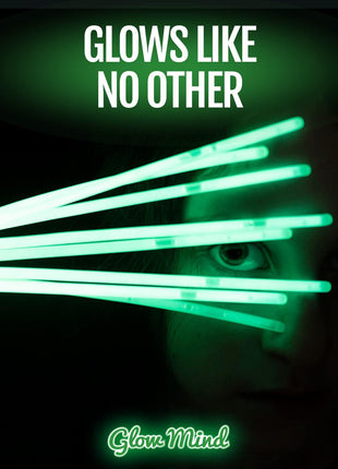 100 Ultra Bright Glow Sticks Bulk Party Pack - Halloween Glow in the Dark Party Supplies Pack - 8" Glowsticks Party Favors with Bracelets and Necklaces