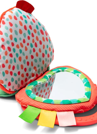 Melissa & Doug Peek-a-Boo Berry Take-Along Toy with Teether, Clip-On Stroller Toy for Baby Ages 12m+