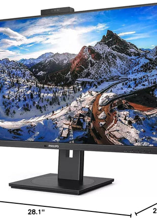 Philips 329P1H 32 inch Class Webcam 4K UHD LCD Monitor - 16:9 - Textured Black