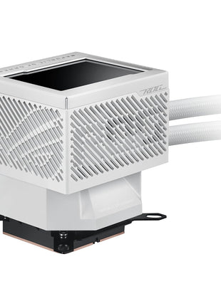 ASUS ROG Ryujin III 240 ARGB WHT All-in-one Liquid CPU Cooler with 240mm Radiator. Asetek 8th gen Pump, 2X Magnetic 120mm ARGB Fans (Daisy Chain Design), 3.5" LCD Display.,White, 6 Year Warranty