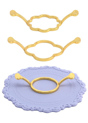 Wax Seal Stamp Kit - 3 Metal Molds & Silicone Mat | DIY Envelope Seals for Wedding Invitations, Gift Wrapping & Cards | Ideal for Crafting Enthusiasts