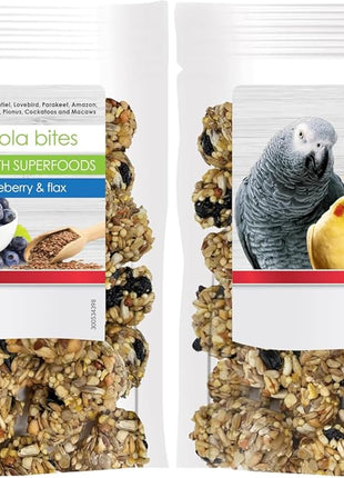 Kaytee Granola Bites with Super Foods Spinach and Kale for Pet Birds, Conure, Cockatiel, Lovebird, Parakeet, Amazon, African Grey, Ecletus, Pionus, Cockatoos and Macaws, 4.50 Ounce (Pack of 1)