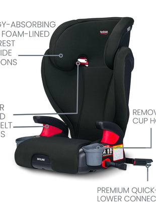 Britax Skyline 2-Stage Belt-Positioning Booster Car Seat, Dusk - Highback and Backless Seat