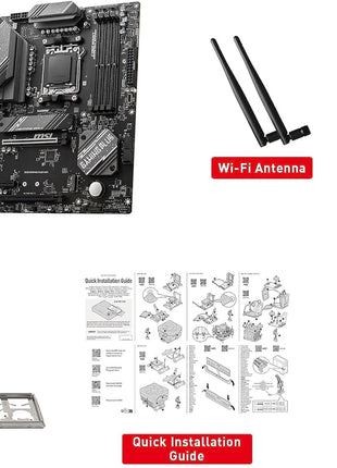 MSI B650 Gaming Plus WiFi Gaming Motherboard (AMD Ryzen 9000/8000/7000 Series Processors, AM5, DDR5, PCIe 4.0, M.2, SATA 6Gb/s, USB 3.2 Gen 2, HDMI/DP, Wi-Fi 6E, Bluetooth 5.3, 2.5Gbps LAN, ATX)