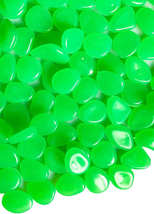 Oubest Fish Tank Rocks Glow in The Dark Pebbles for Garden Aquarium Plant PotsBonsai Walkway Driveway 100pcs Blue