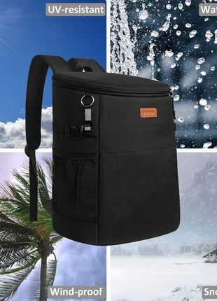 Camping Cooler Backpack 30 45 Cans, Soft Backpack Coolers Insulated Leak Proof Travel Cooler Bag Waterproof Lunch Picnic Beach Work Trip Thermal Bag Drink Beverage Beer Bag Cooler