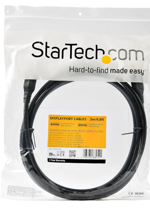 StarTech.com 10ft (3m) VESA Certified DisplayPort 1.4 Cable, 8K 60Hz HBR3 HDR, UHD DisplayPort Monitor Cord, Ultra HD 4K 120Hz DP 1.4 Video Cable M/M DP Connector