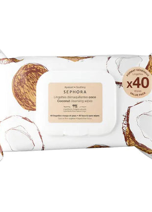 SEPHORA COLLECTION Clean Cleansing & Gentle Exfoliating Wipes Coconut
