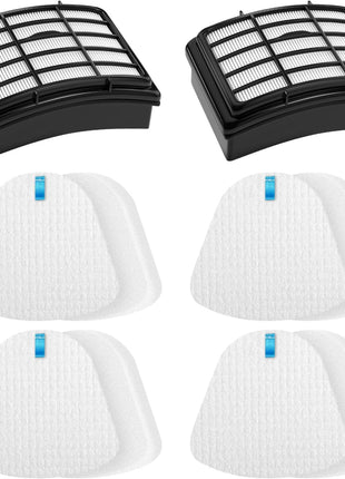 2 + 4 Pack Filters for Shark Vacuum Navigator Lift Away Filter Replacement ZU503AMZ NV350 NV351 NV352 NV355 NV356E NV357 NV360 NV370 UV440 UV540, Parts xFF350 xHF350