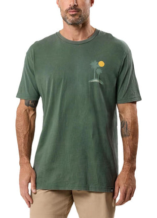 INTO THE AM Meta Beach II Graphic Tee for Men - Short Sleeve Design T-Shirts (Black, Large)