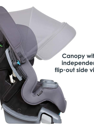 Baby Trend Cover MeTM 4-in-1 Convertible Car Seat, Vespa – Built-in Canopy, 4-Stage Growth System, Plush Comfort Padding, Multi-Position Recline
