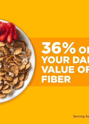 Fiber One Honey Clusters Breakfast Cereal, Fiber Cereal Made with Whole Grain, 17.5 oz