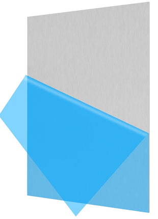 6061 T651 Aluminum Sheet Metal 12 x 16 x 1/16 (0.06") Inch Plain Thin Aluminum Plate Covered with Protective Film, Heat Treatable Rectangle 1.5MM Aluminum Metal Plate for Industrial, Crafting