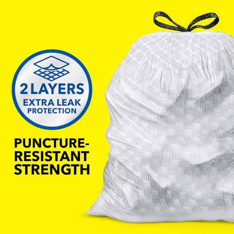Glad ForceFlex Tall Kitchen Trash Bags, 13 Gallon, Fragrance Free, 110 Count (Package May Vary)