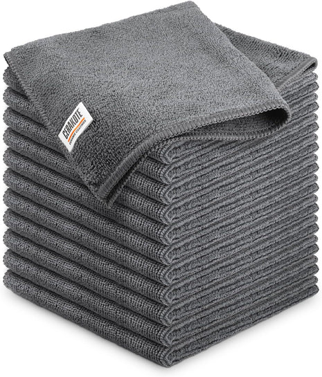 CERAKOTE Microfiber Towels (12 Pack) - Cleaning and Application Towels - Durable 300 GSM Lint-Free Material - Ideal for Cars, Home, Shop and Office