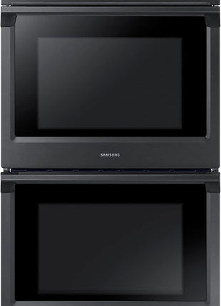 SAMSUNG 30" Smart Double Wall Oven w/Flex Duo, Steam Cook, Wi-Fi, Large Oven Capacity, NV51K7770DG/AA, Fingerprint Resistant Stainless Steel, Black