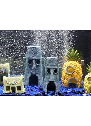 Penn-Plax (SBR10EO Spongebob Squarepants Officially Licensed Aquarium Ornament 芒聙聯 Spongebob芒聙聶s Pineapple House 芒聙聯 Medium