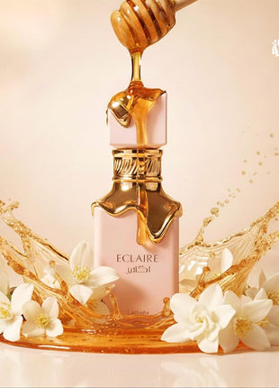 Lattafa Eclaire - Vanilla, Caramel, Sweet, Floral - Eau de Parfum Long-Lasting Fragrance for Women, 3.40 Ounce / 100 ml
