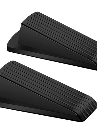 Door Stoppers, 2 Pack Premium Rubber Door Stoppers for Bottom of Door Security Rubber, Door Stopper Wedge for Carpet Heavy Duty Door