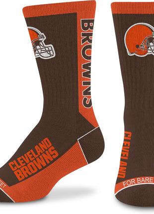 For Bare Feet NFL Unisex Kids Nfl Mvp Crew Sock Youth