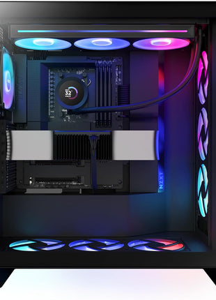 NZXT Kraken Plus 360 RGB – AIO CPU Liquid Cooler – 360mm Radiator – F360 RGB Core Single Frame Fan – Customizable 1.54 inch Square LCD – AMD® AM5, AM4 – Intel® LGA 1851/1700, 1200/115X – Black