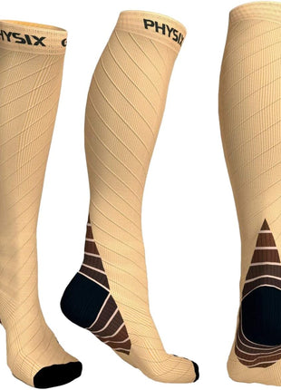 Physix Gear Compression Socks 20-30 mmHg - Men & Women - Running, Nurses, Shin Splints, Flight, Travel