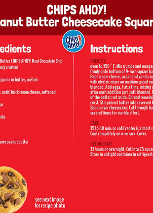 CHIPS AHOY! Chewy Chocolate Chip Cookies with Reese's Peanut Butter Cups, Family Size, 14.25 oz