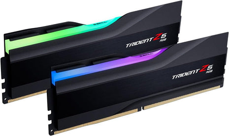 G.SKILL Trident Z5 RGB Series DDR5 RAM (Intel XMP 3.0) 32GB (2x16GB) 8000MT/s CL38-48-48-128 1.45V Desktop Computer Memory U-DIMM - Matte Black (F5-8000J3848H16GX2-TZ5RK)