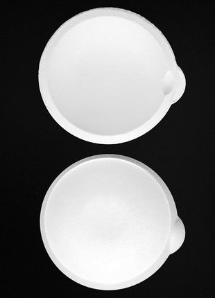 QWORK Ceramic Crucible Bowl, 4 Pcs Quartz Melting Dishes Pot for Melting Casting Refining Gold Silver Brass Alloy, 250g