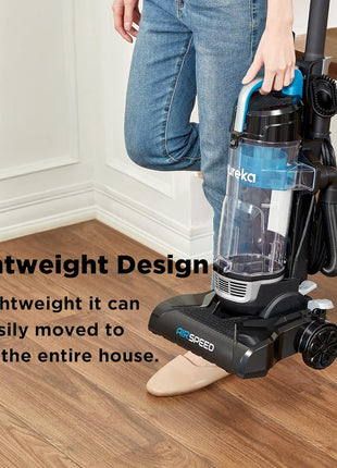 Eureka NEU10AE5 Powerful Bagless Upright Vacuum Cleaner Carpet and Floor, AirSpeed Ultra Lightweight Vacuum Cleaner, w/ Replacement Filter, Blue