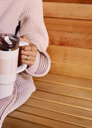 STANLEY Quencher ProTour Flipstraw Tumbler, 30 oz, Rose Quartz | Built-In Straw & Handle | Cupholder Compatible for Travel | Leakproof Insulated Stainless Steel Cup | BPA-Free