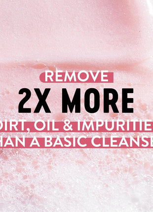 Biore Rose Quartz + Charcoal Daily Purifying Cleanser, Oil Free, 6.77 Oz | Dermatologist Tested, Cruelty Free, Removes Impurities, Energizes Complexion, Fresh Clean Feel