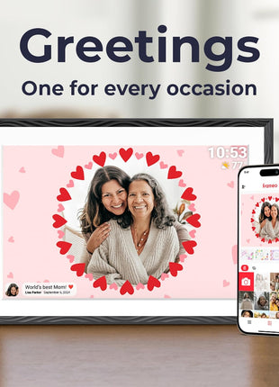 Frameo Digital Picture Frame, 10.1'' Frameo Digital Photo Frame WiFi, 32GB | 1280*800 HD Touch Screen Digital Photo Frame for Wall, Share Photo Video, Birthday Gifts for Women, Wedding Gifts for Couple