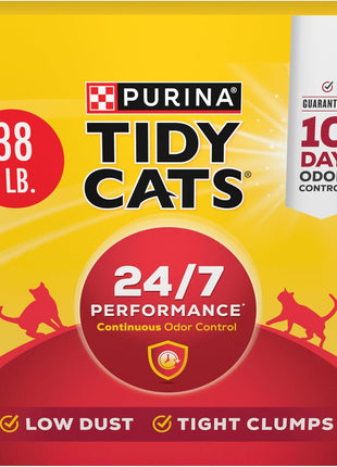 Purina Tidy Cats Clumping Cat Litter Odor Control, 24/7 Performance Multi Cat Litter - 16 lb. Bag