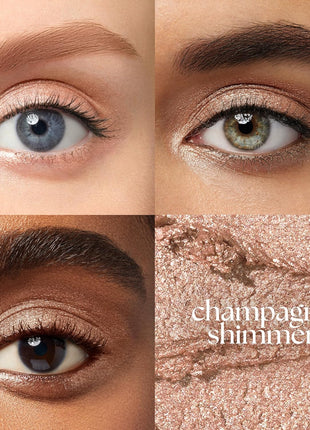 Julep Eyeshadow 101 Cream-to-Powder Waterproof Eyeshadow Stick – Champagne Shimmer – Long-Lasting, Buildable, Crease-Proof, Cruelty Free, Shimmer Finish with Built-In Smudger