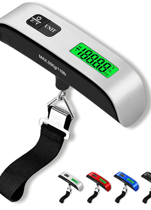 Luggage Scale, 110lb Luggage Weight Scale with 4 Unit Switching Functions&LED Display, Luggage Scale Travel Digital for Weighing Luggage, Backpacks, Packages and Markets