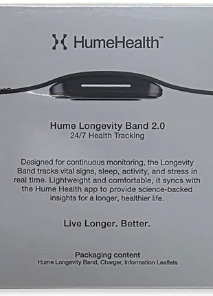 The Hume Band 2.0, Award-Winning Longevity Activity Tracker