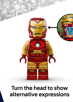 LEGO Marvel Iron Man Mech vs. Ultron Building Toy Set - for Kids, Boys and Girls, Ages 6+ - Buildable Action Figure - Superhero Gift for Birthday - 76307