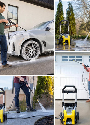 Kärcher Pressure Washer K1700, CETA Certified, 3 Spray Nozzles, Detergent Tank, for Cars, Driveways, Siding, Patios, 1.2 max. GPM