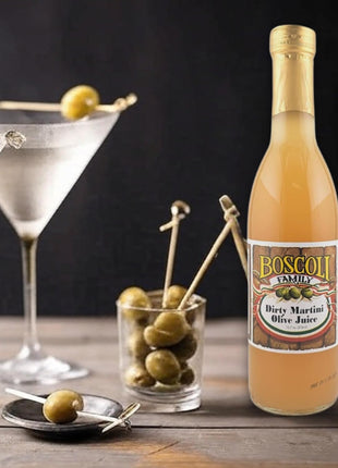 Boscoli Dirty Martini Olive Juice - 12.7 oz Bottle, Pack of 3, All Natural, Gluten-Free - Premium Cocktail Mixer for Martinis & Bloody Marys