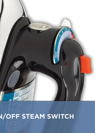 BLACK+DECKER Classic Steam Iron with Aluminum Soleplate