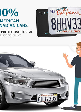 Aujen Silicone License Plate Frames Black, 1 Pack Car License Plate Frame, Universal US Car Black License Plate Holders Brackets Rust-Proof, Rattle-Proof, Weather-Proof Car Accessories(Black)