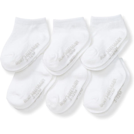 Burt's Bees Baby Baby Socks Ankle or Crew Height Made with Soft Organic Cotton - 6 Packs With Non-Slip Grips for Babies and Newborn Babies