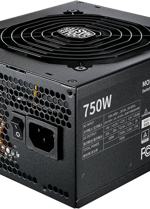 Cooler Master MWE Gold 750 V2 Power Supply, Fully Modular | Certification Cybenetics Gold & Noise Standard +, 80 PLUS Gold, 750W, Semi-Fanless Low Noise, Fully Modular