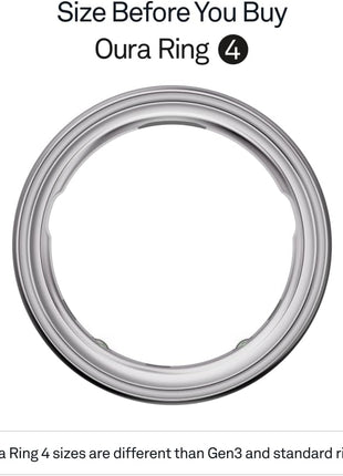 OURA Ring 4 Smart Ring - Silver - Size 7