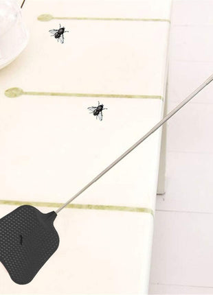 Foxany Telescopic Fly Swatters, Durable Plastic Fly Swatter Heavy Duty Set, Flyswatter with Stainless Steel Handle for Indoor/Outdoor/Classroom (2 Pack)
