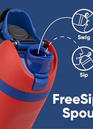 Owala Marvel FreeSip Stainless Steel Water Bottle 24 oz Spiderman