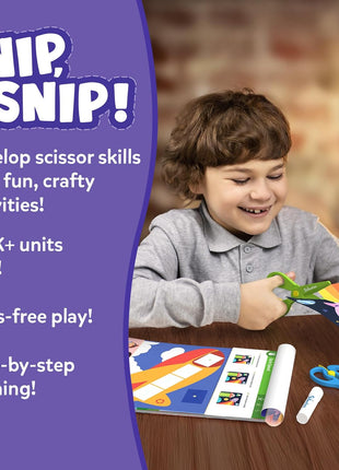Skillmatics Snip Snip, Scissor Skills, Felt Craft Activity, Gift for Kids | Cutting Activity Book, Safety Scissors, Fine Motor Skills for Preschool, Screen-Free, Learning Toy, Toddlers, Ages 3, 4, 5, 6