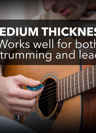 Fender Premium Picks Sampler - 12 Pack Includes Thin, Medium & Heavy Gauges (Austin Bazaar Exclusive)